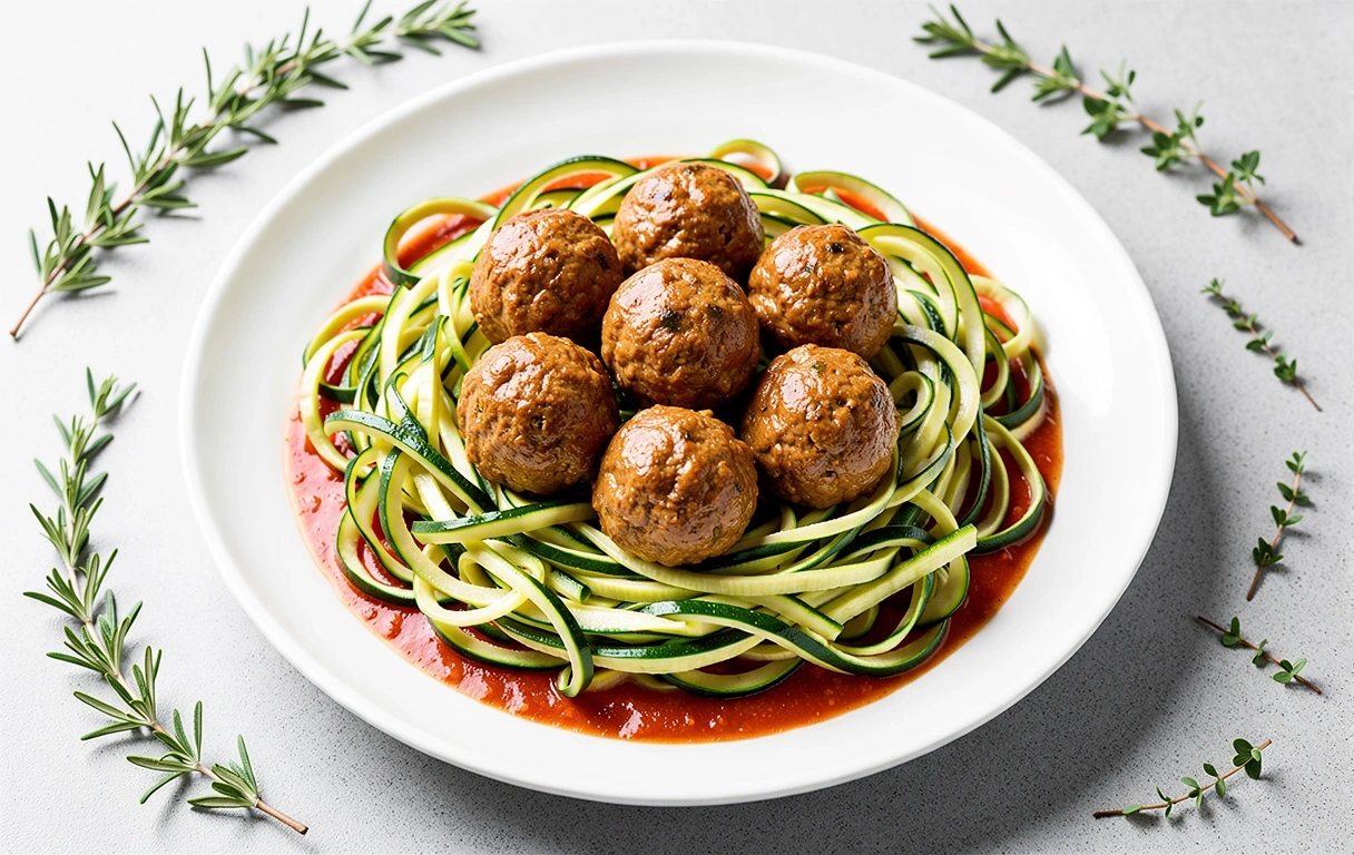 Ćureće ćufte sa zukini pastom